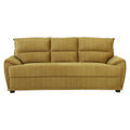Jade Yellow 3 Seater Fabric Sofa by Zodiya