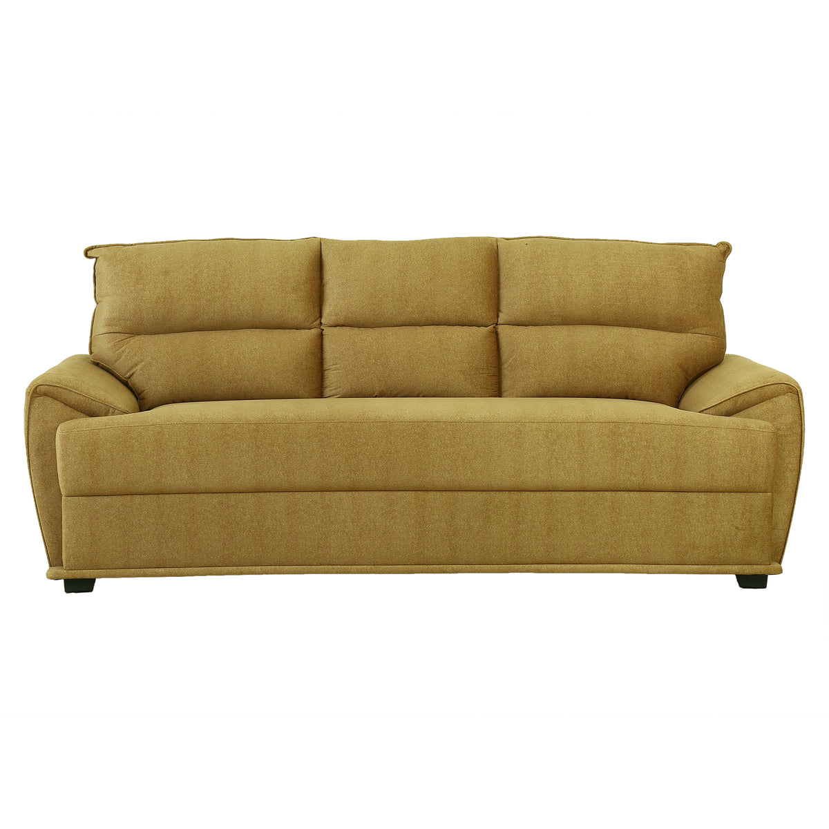 Jade Yellow 3 Seater Fabric Sofa by Zodiya