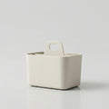 White Plastic Bathroom Organiser ( 4 compartment) by Zodiya