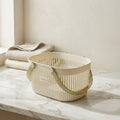 Beige Multipurpose Organiser Basket By Zodiya