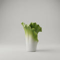 Green & White Ceramic Flower Vase by Zodiya