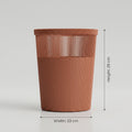 Brown Medium Trash Can by Zodiya