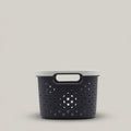 Dark Grey Multipurpose Organiser Basket By Zodiya