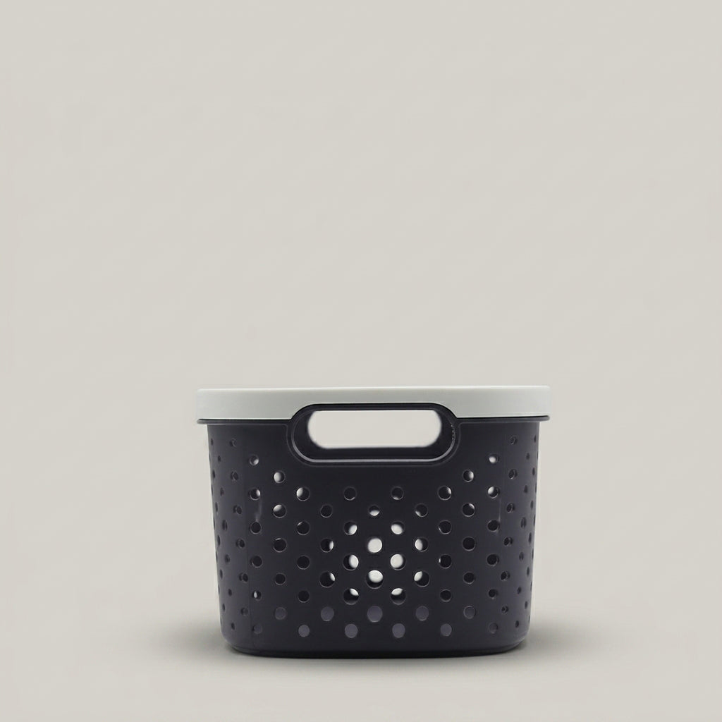 Dark Grey Multipurpose Organiser Basket By Zodiya