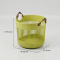 Green Plastic Laundry Basket By Zodiya