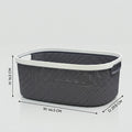 Small Black Multipurpose Organiser Basket By Zodiya
