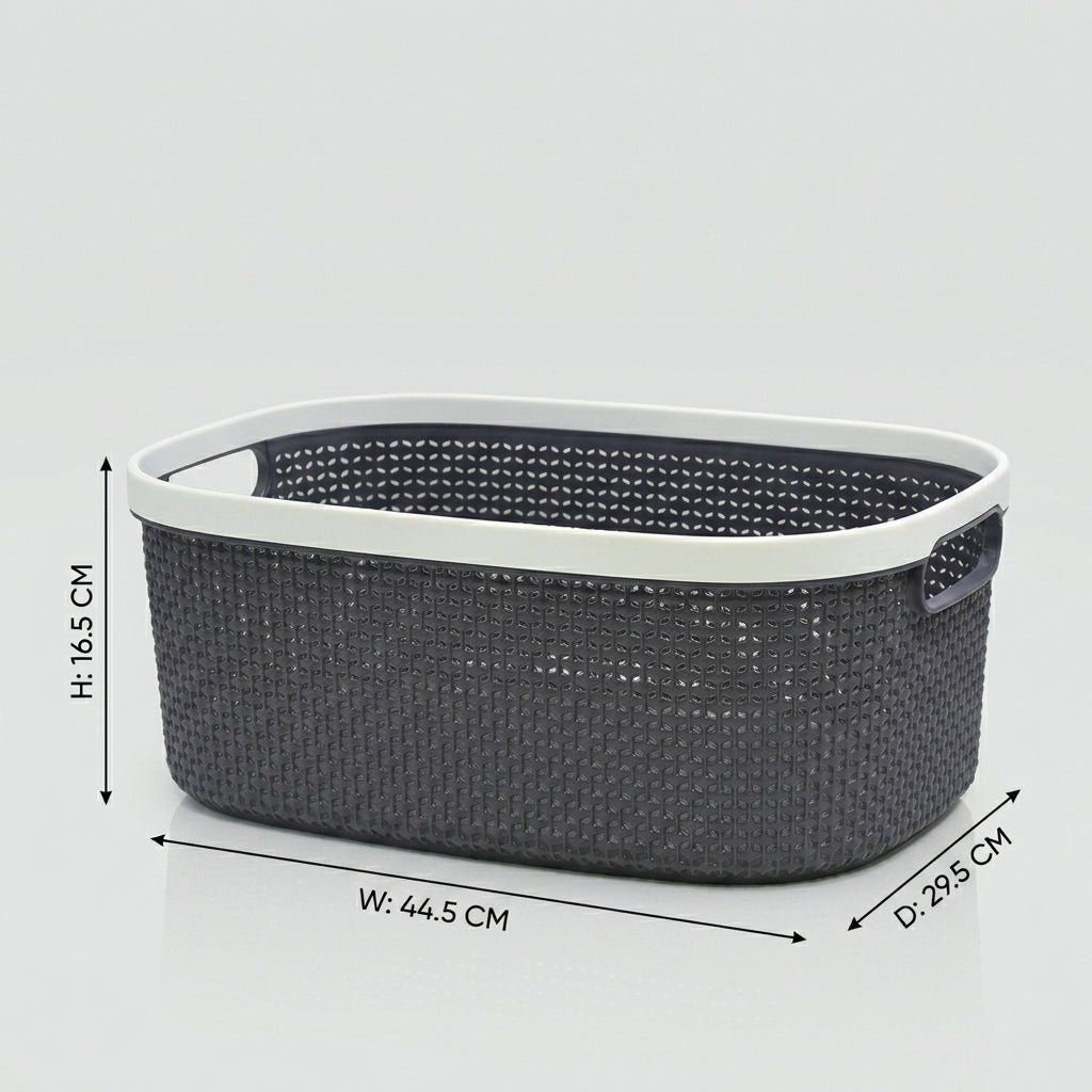 Small Black Multipurpose Organiser Basket By Zodiya