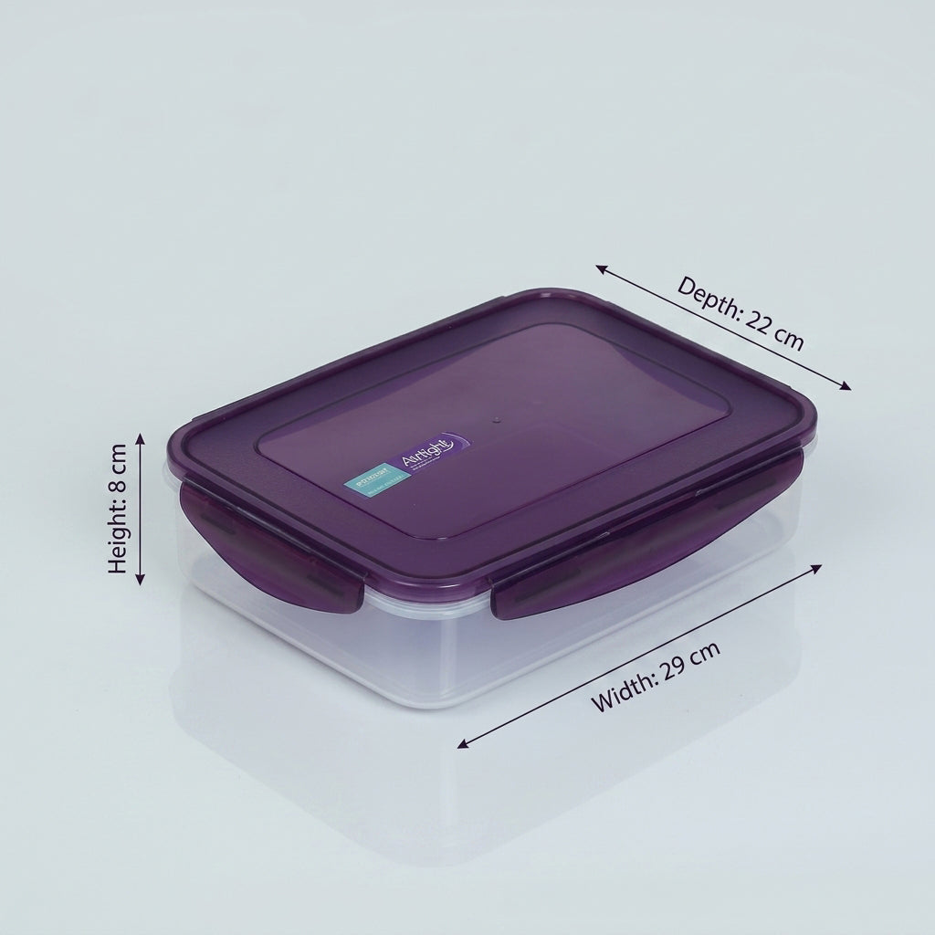 Plastic Food Storage Container (3500 ml)  By Zodiya