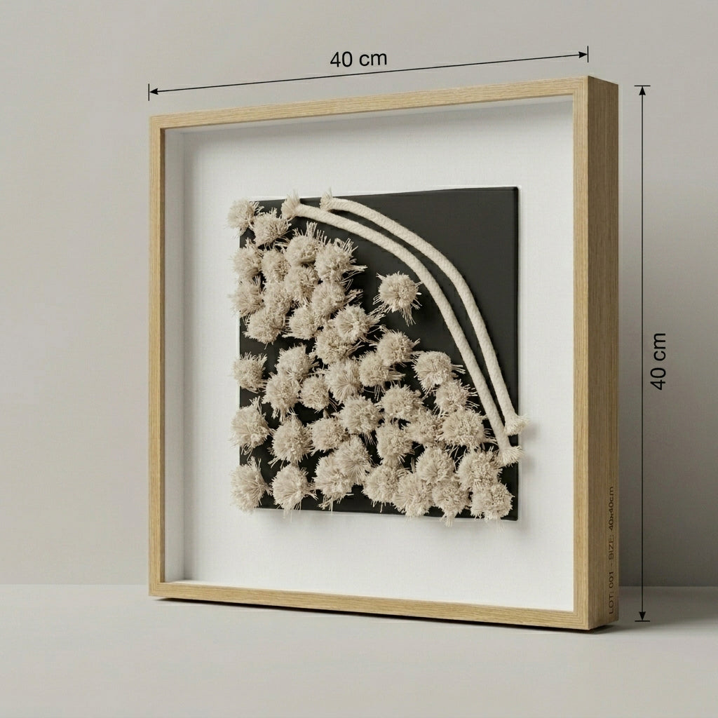 Wooden Wall Frame (Dry Floral Design) By Zodiya