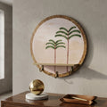 Round Wooden Tree Wall Art Key Holder by Zodiya