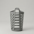 Grey Large Plastic Laundry Basket By Zodiya