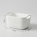 White Multipurpose Organiser Basket By Zodiya