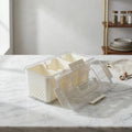 Refrigerator storage box with removable compartments by Zodiya