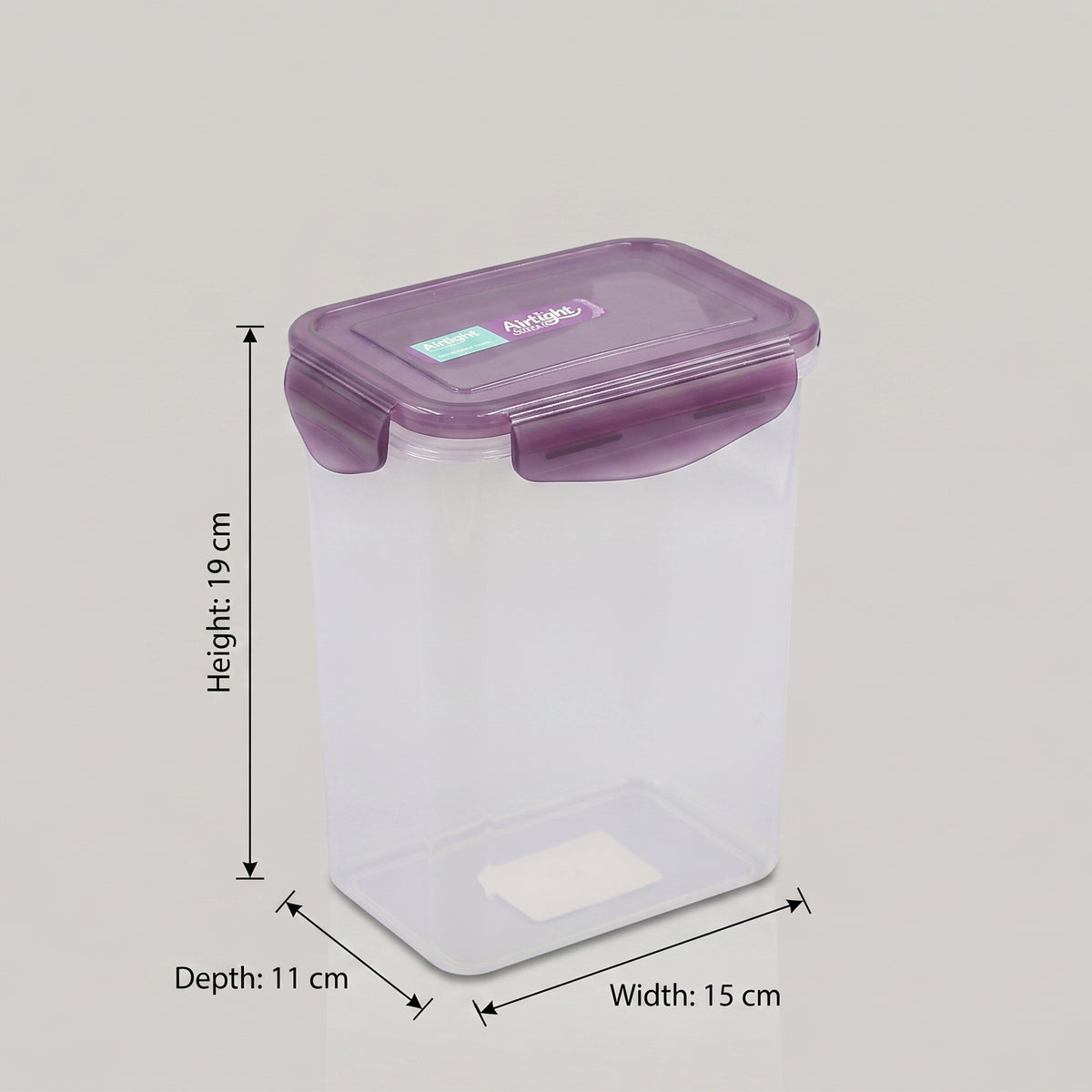 Purple Plastic Food Storage Box By Zodiya