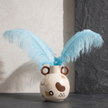 Brown Ceramic Flower Vase By Zodiya
