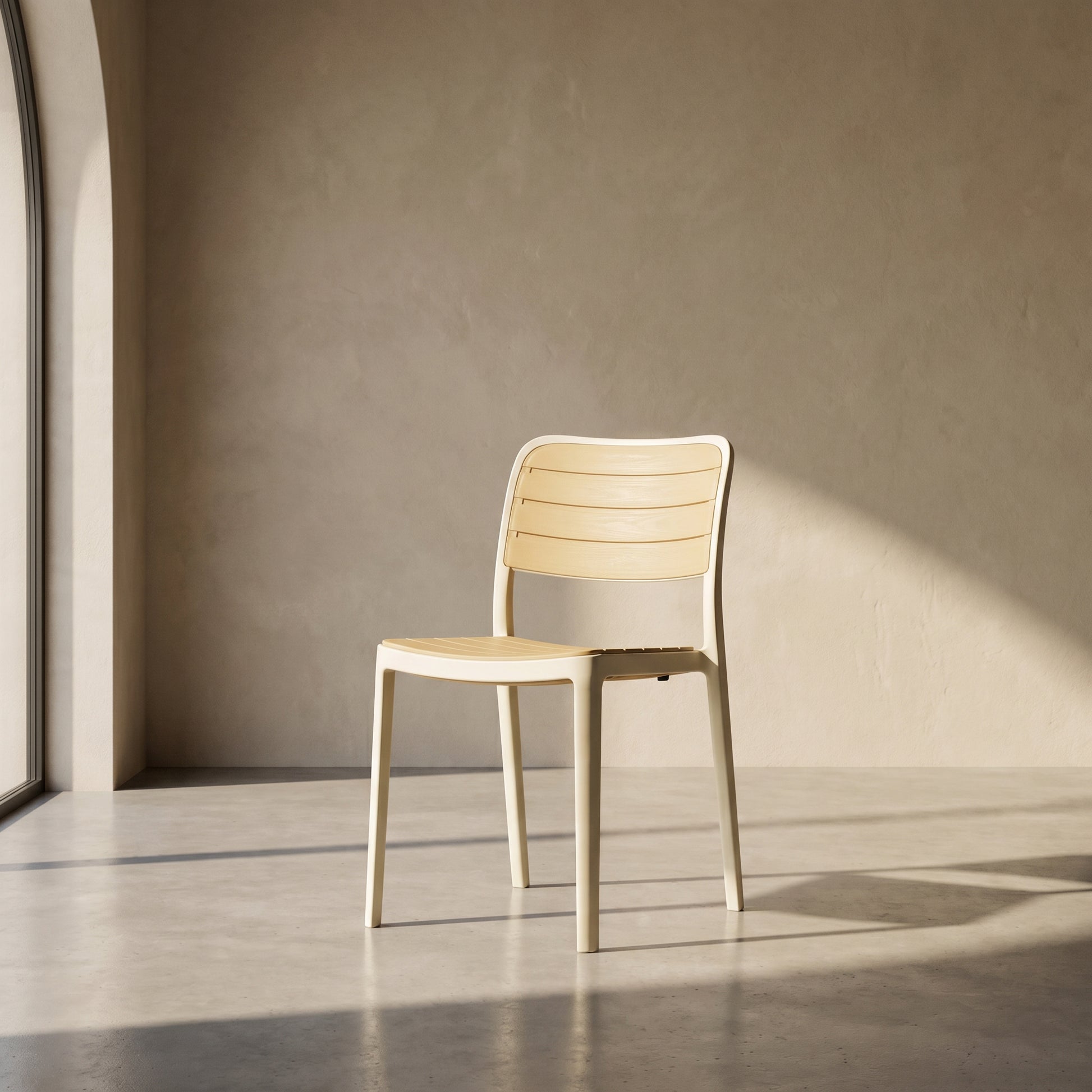 Uno White Plastic Chair by Zodiya-1