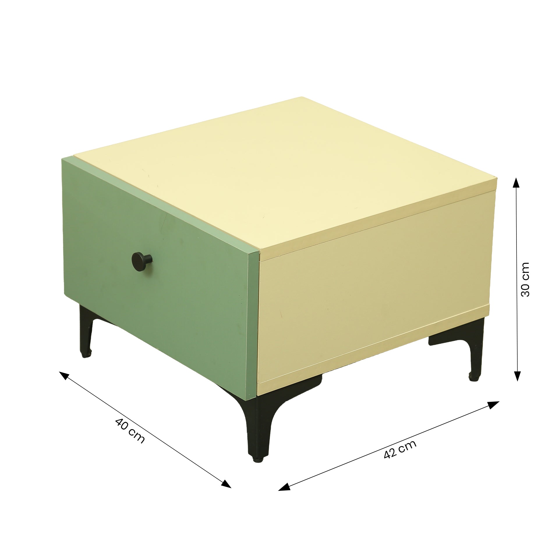 MAKWA Pastel Green Bed Side Table by Zodiya