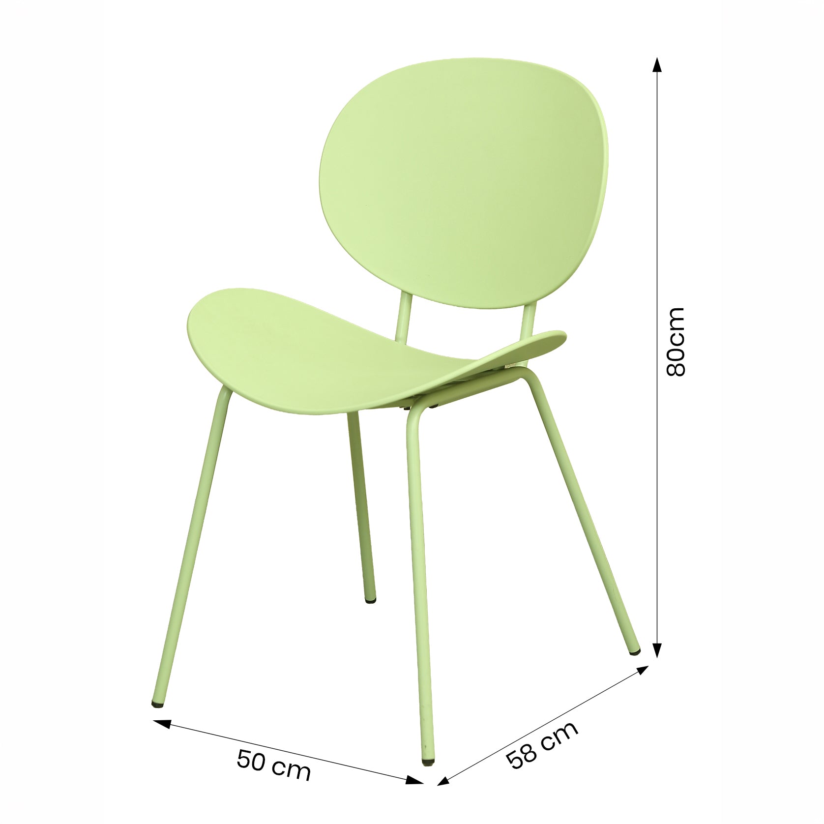 Axis Green Plastic Chair by Zodiya