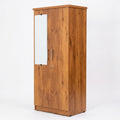 Wooden 2 Door Wardrobe With Mirror By Zodiya