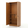 Wooden 2 Door Wardrobe With Mirror By Zodiya