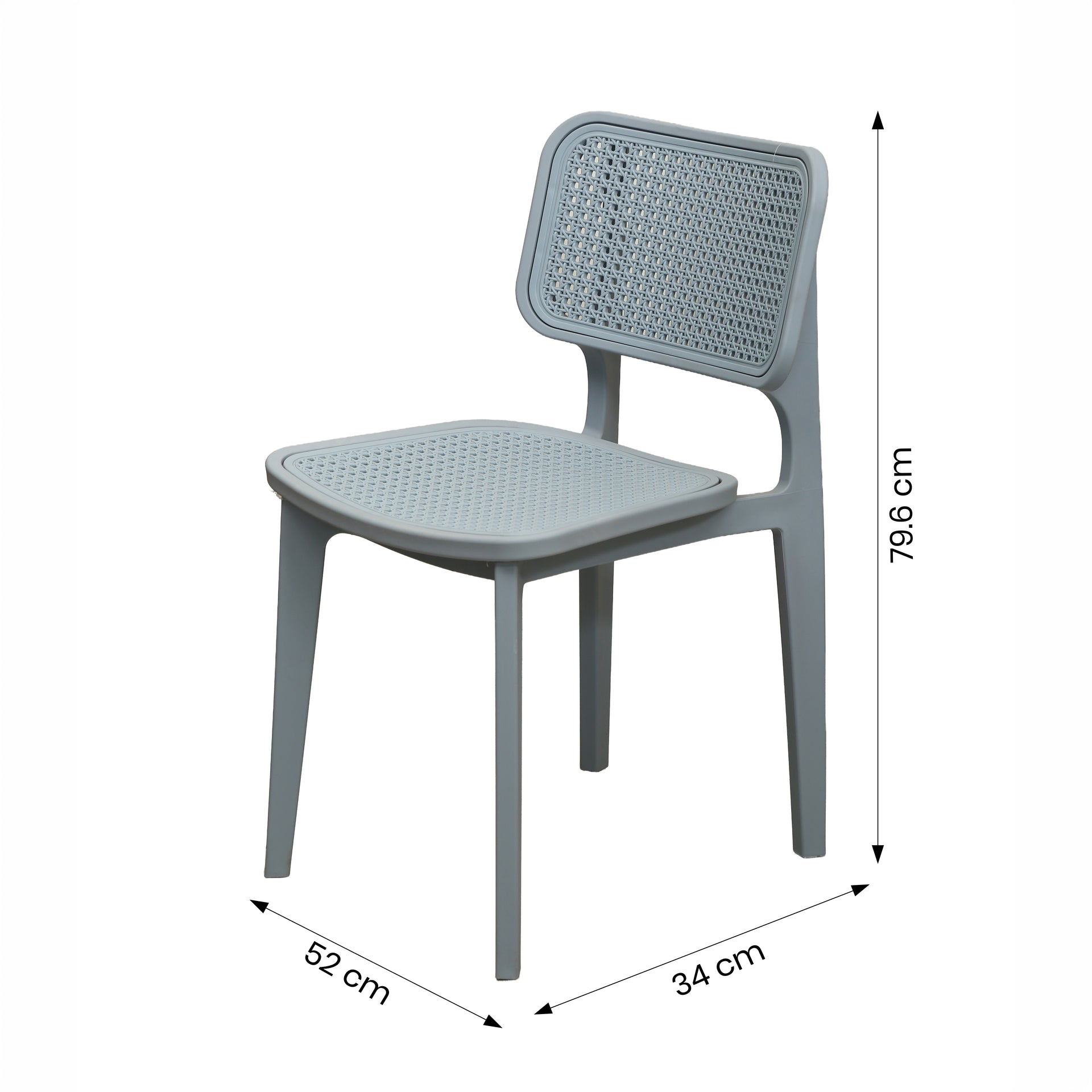Epic Arctic Blue Plastic Chair by Zodiya