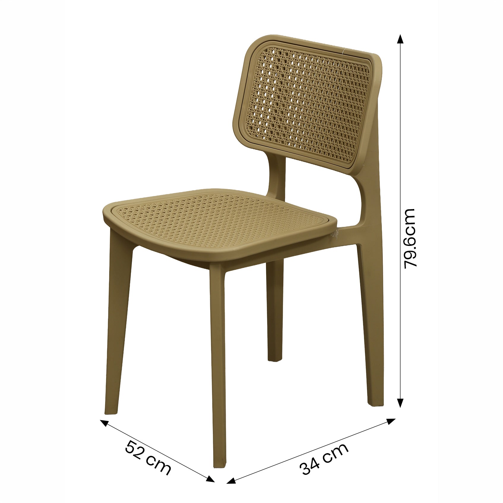 Epic Beige Plastic Chair by Zodiya