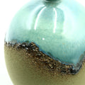Olive Green Drip Glaze Ceramic Flower Vase by Zodiya