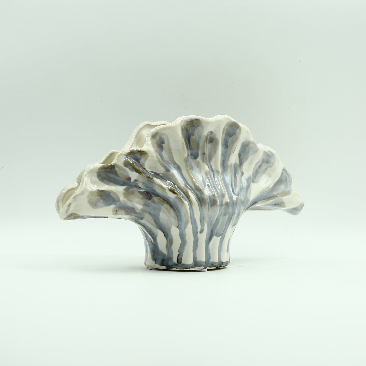 Petal Shape Small Ceramic Flower Vase By Zodiya