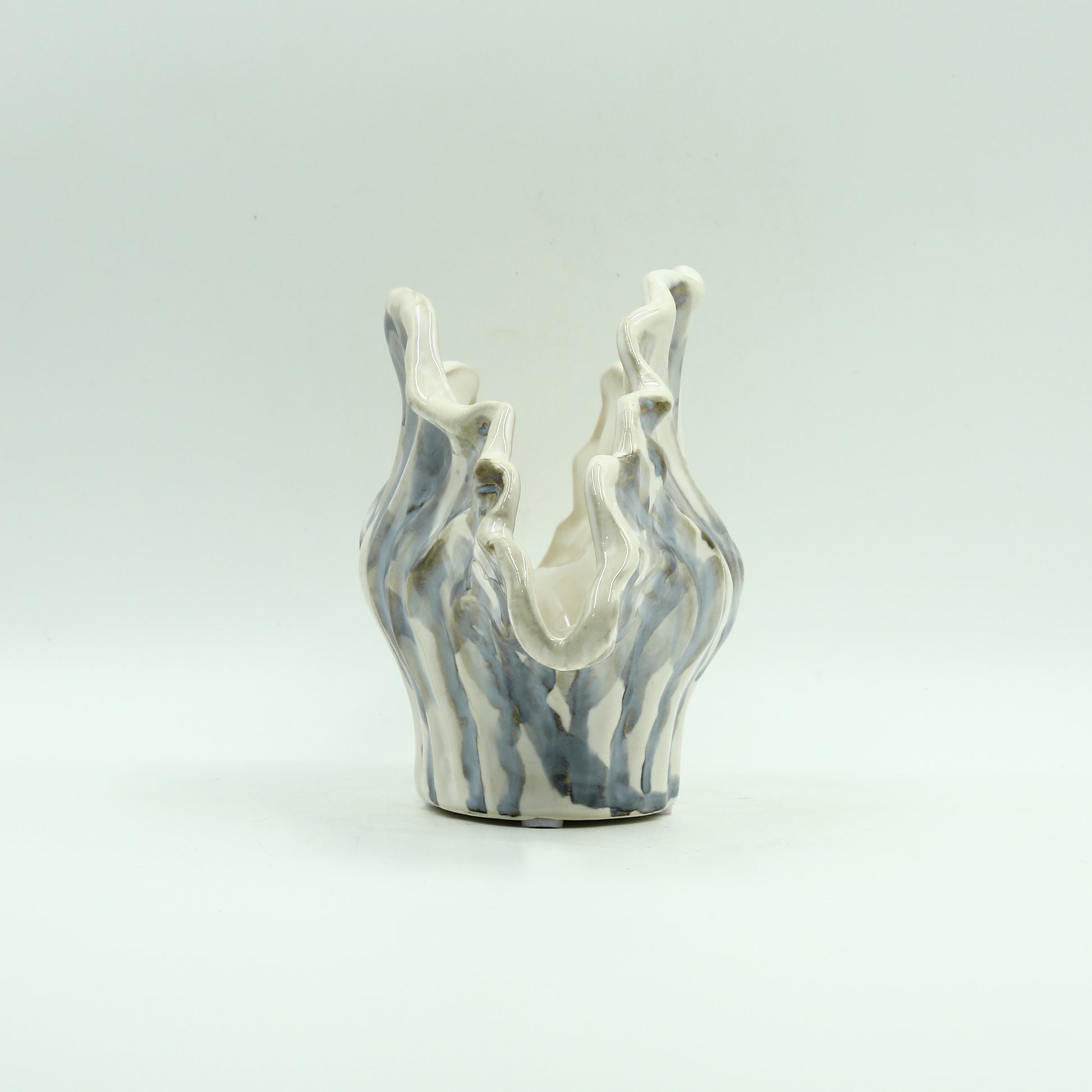 Petal Shape Small Ceramic Flower Vase By Zodiya-5