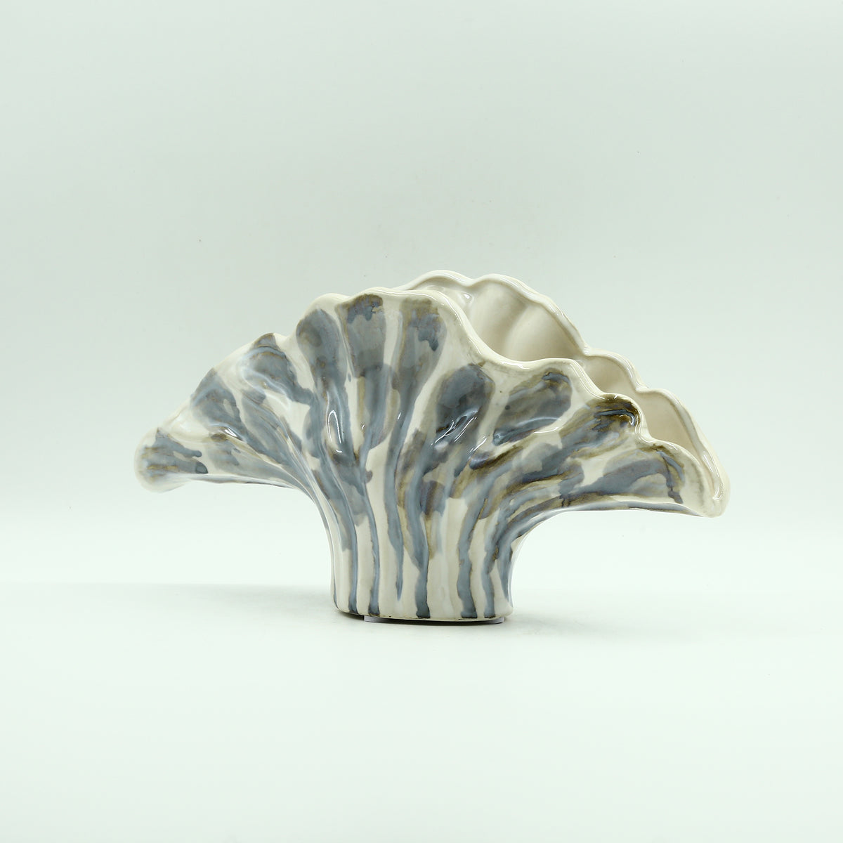 Petal Shape Small Ceramic Flower Vase By Zodiya