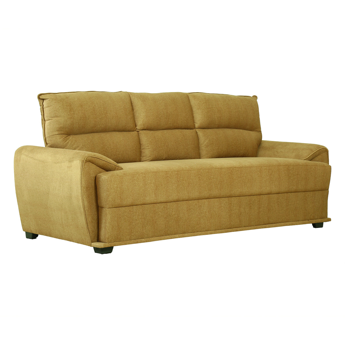 Jade Yellow 3 Seater Fabric Sofa by Zodiya