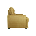 Jade Yellow 3 Seater Fabric Sofa by Zodiya