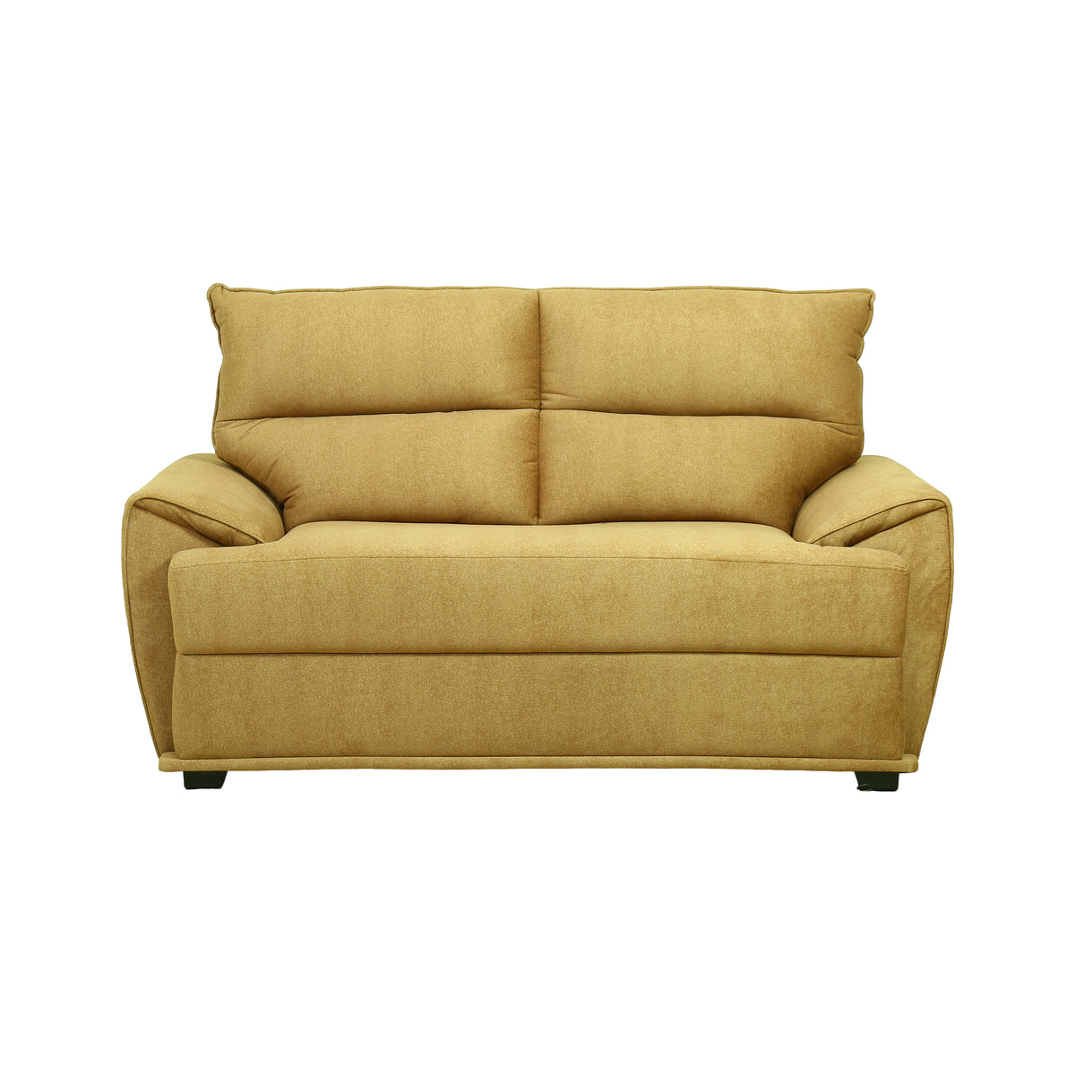 Jade Mustard Yellow Fabric 2 Seater Sofa by Zodiya