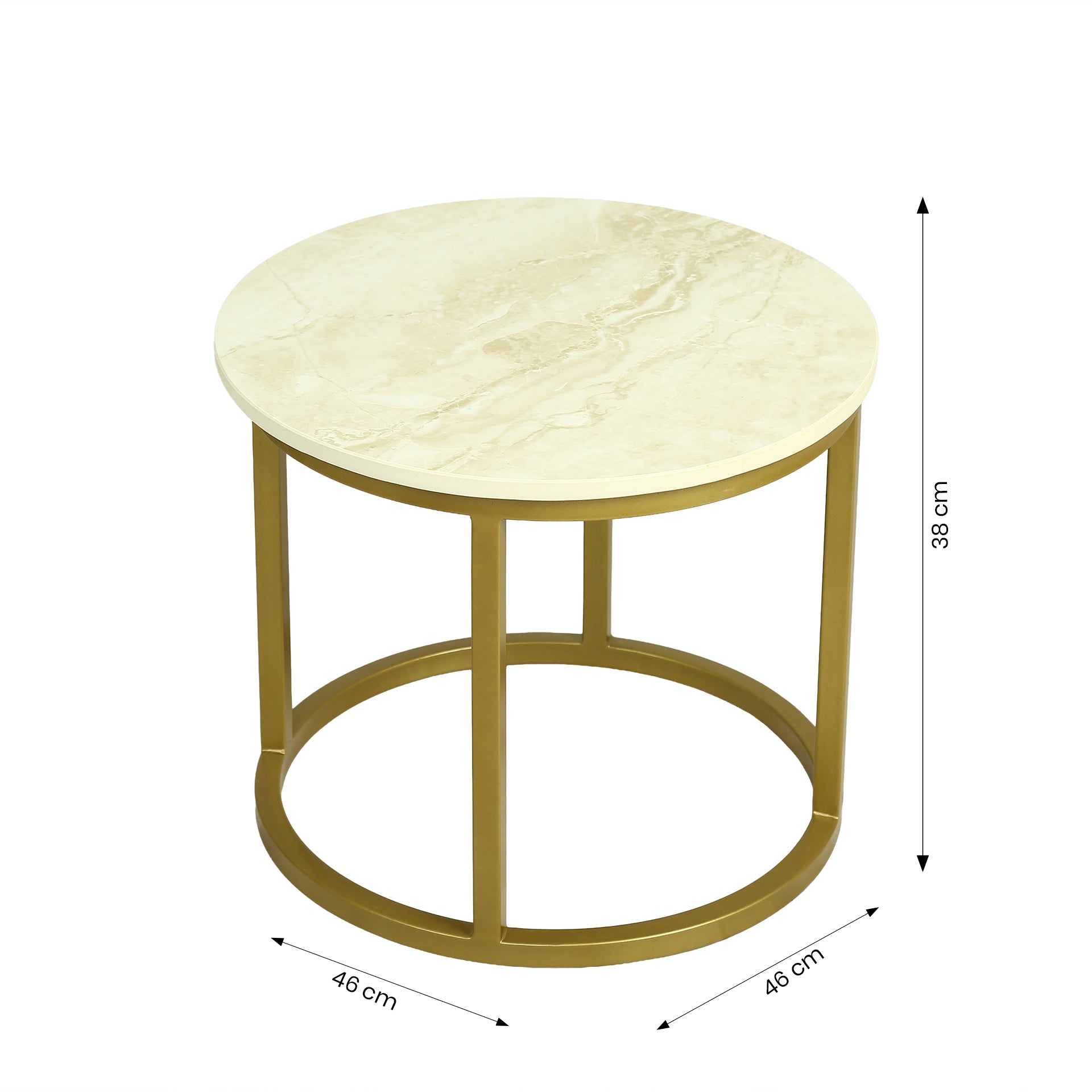 ZDY-ATP32-Coffee Table Set of 3  Mixed Gold 23X23X18/ 18X18X15-2