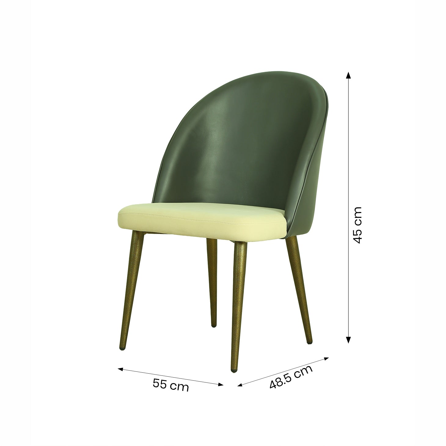 ZDY-ABH71-Dining Chair Antiq Gold 60x55x91