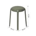 Grey Fabric Seating Stool by Zodiya