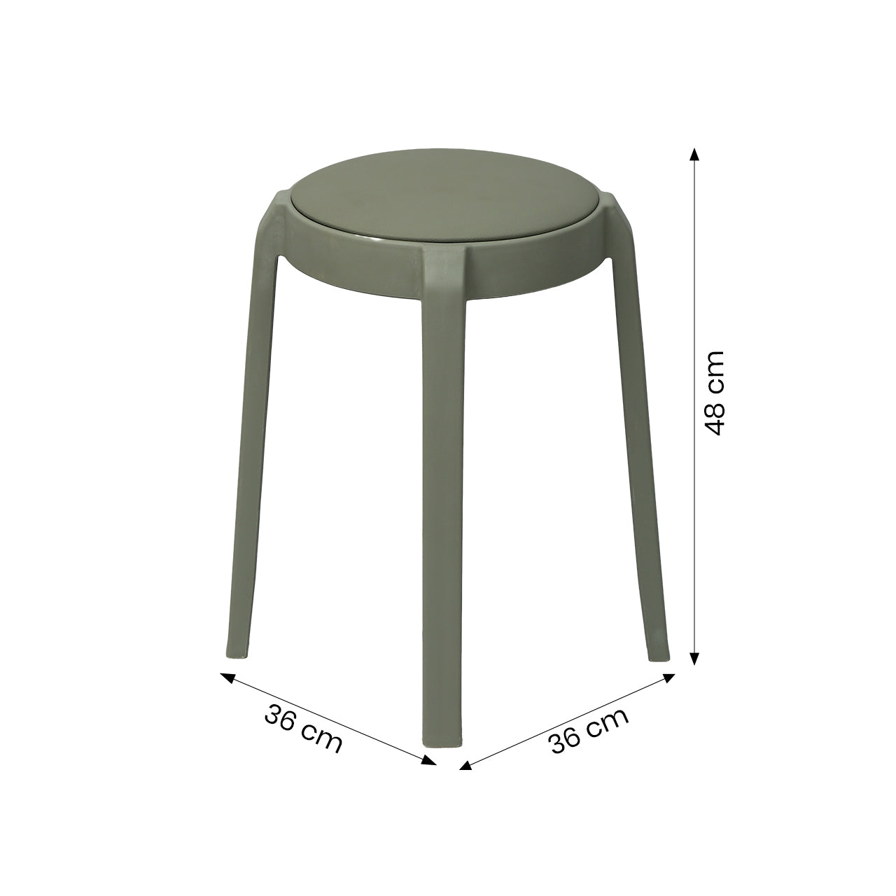 ZDY-PU Seating Stool - GREYWF063135-19716-2