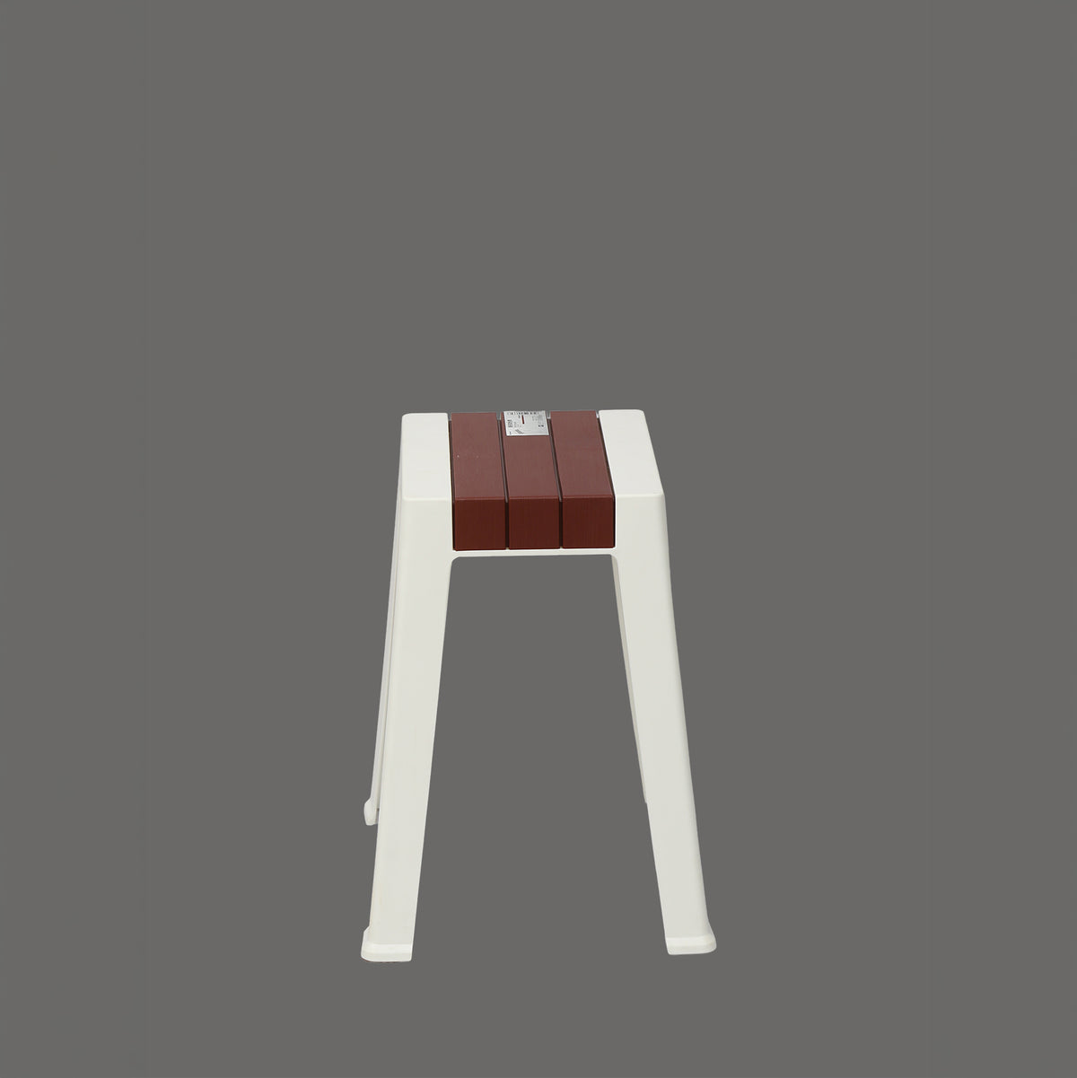 White Plastic Stool By Zodiya
