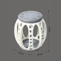 Grey Barrel Garden Stool by Zodiya