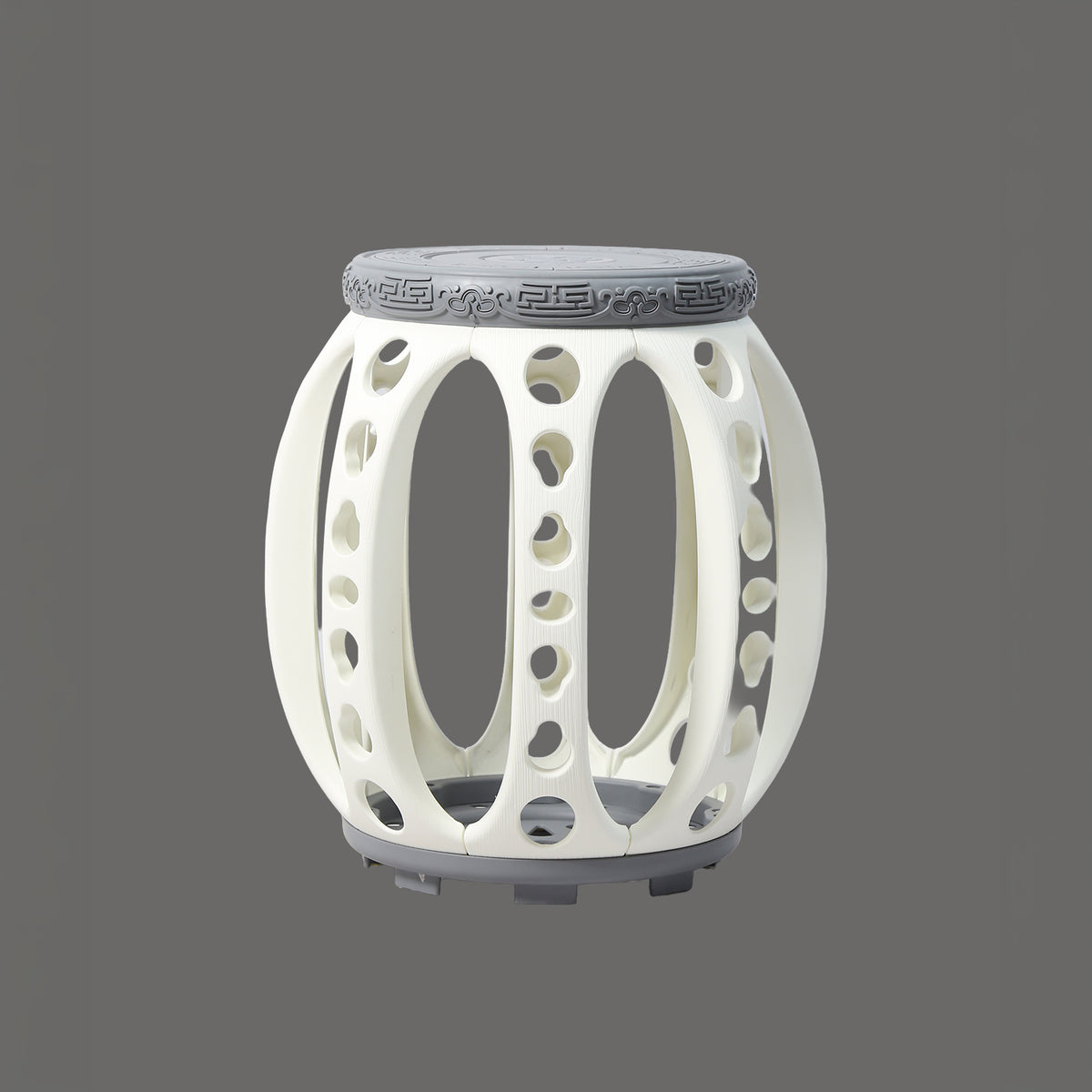 Grey Barrel Garden Stool by Zodiya