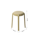 Coffee Brown Plastic Cushioned Stool By Zodiya
