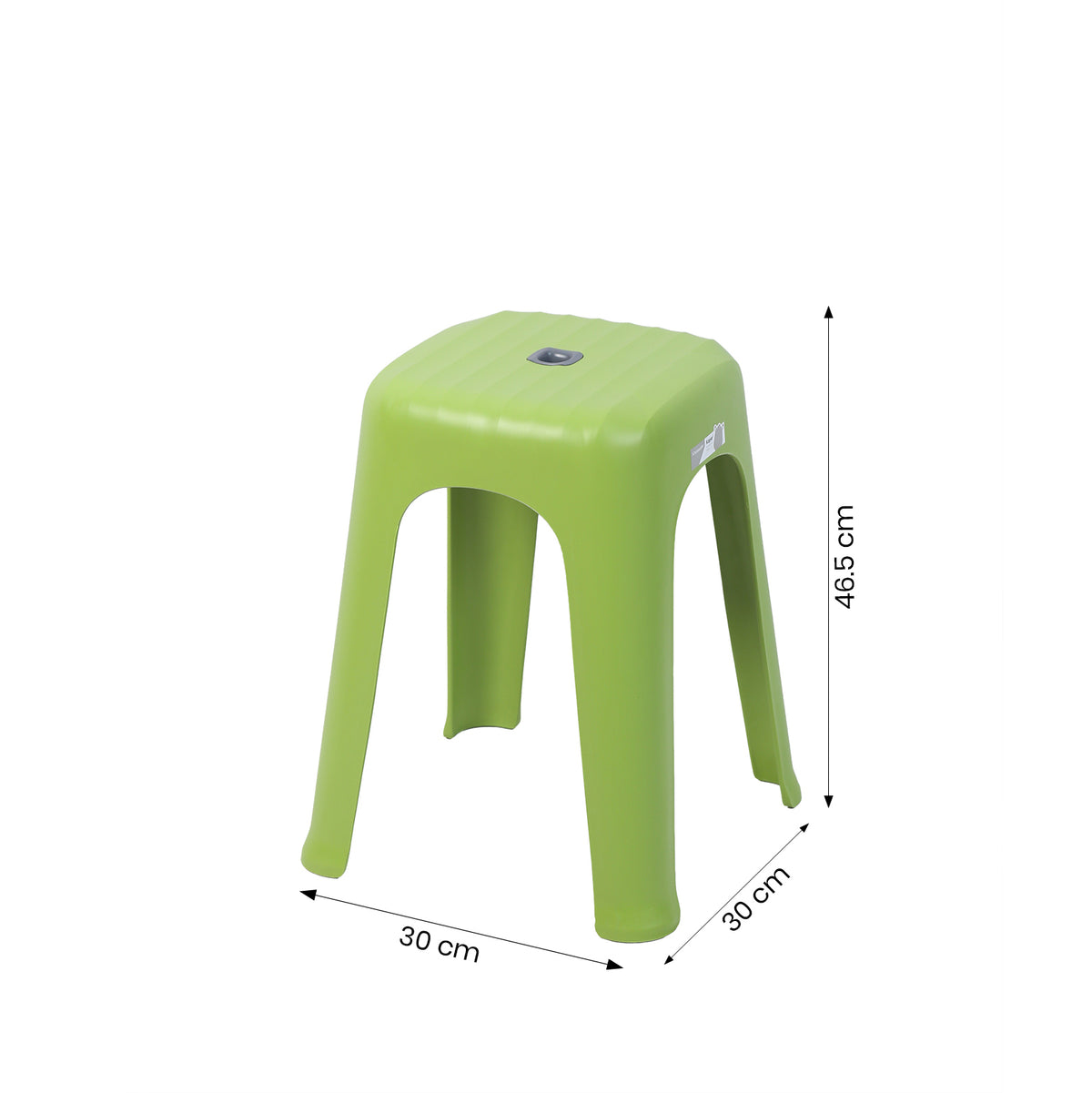 Green Plastic Stool By Zodiya