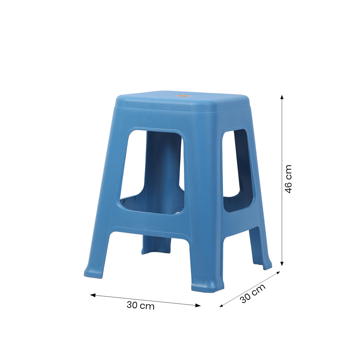 Sea Blue Multipurpose Plastic Stool by Zodiya