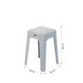 Grey Fabric Seating Stool by Zodiya