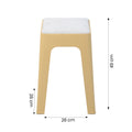 Beige Fabric Seating Stool by Zodiya
