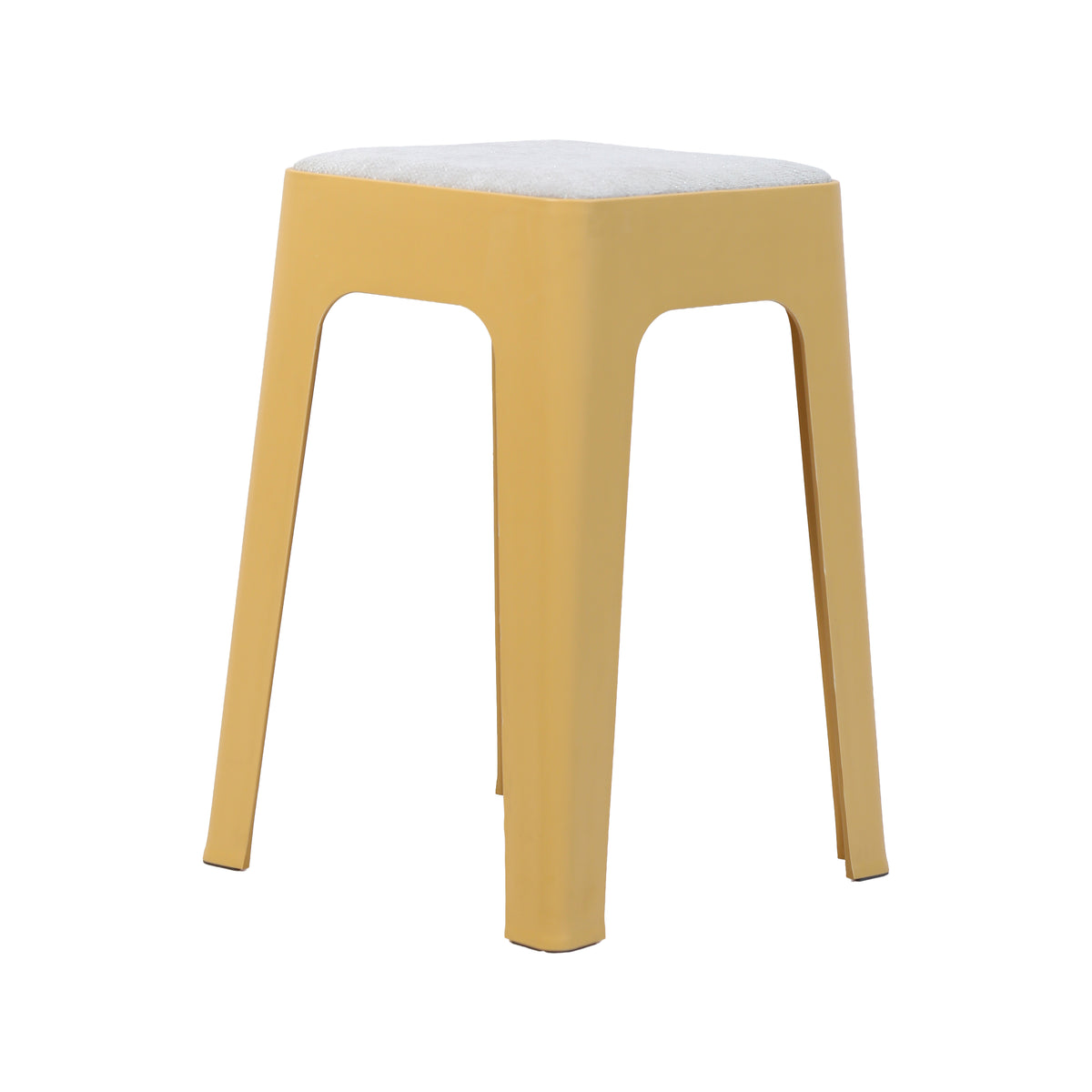Beige Fabric Seating Stool by Zodiya