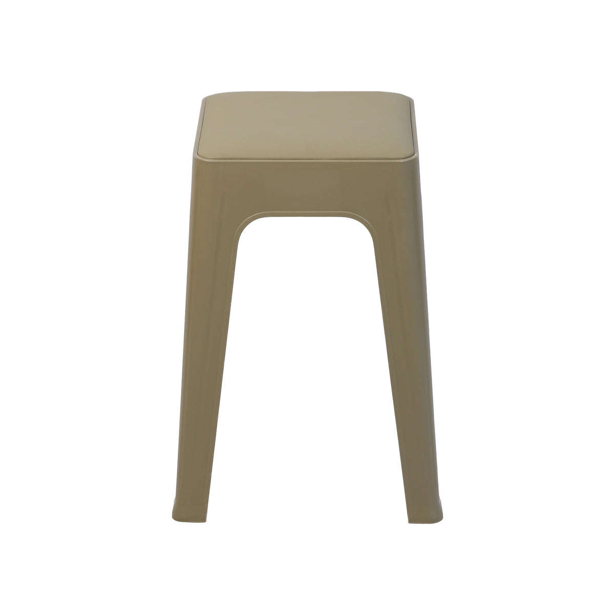 Mocha Brown Plastic Stool by Zodiya