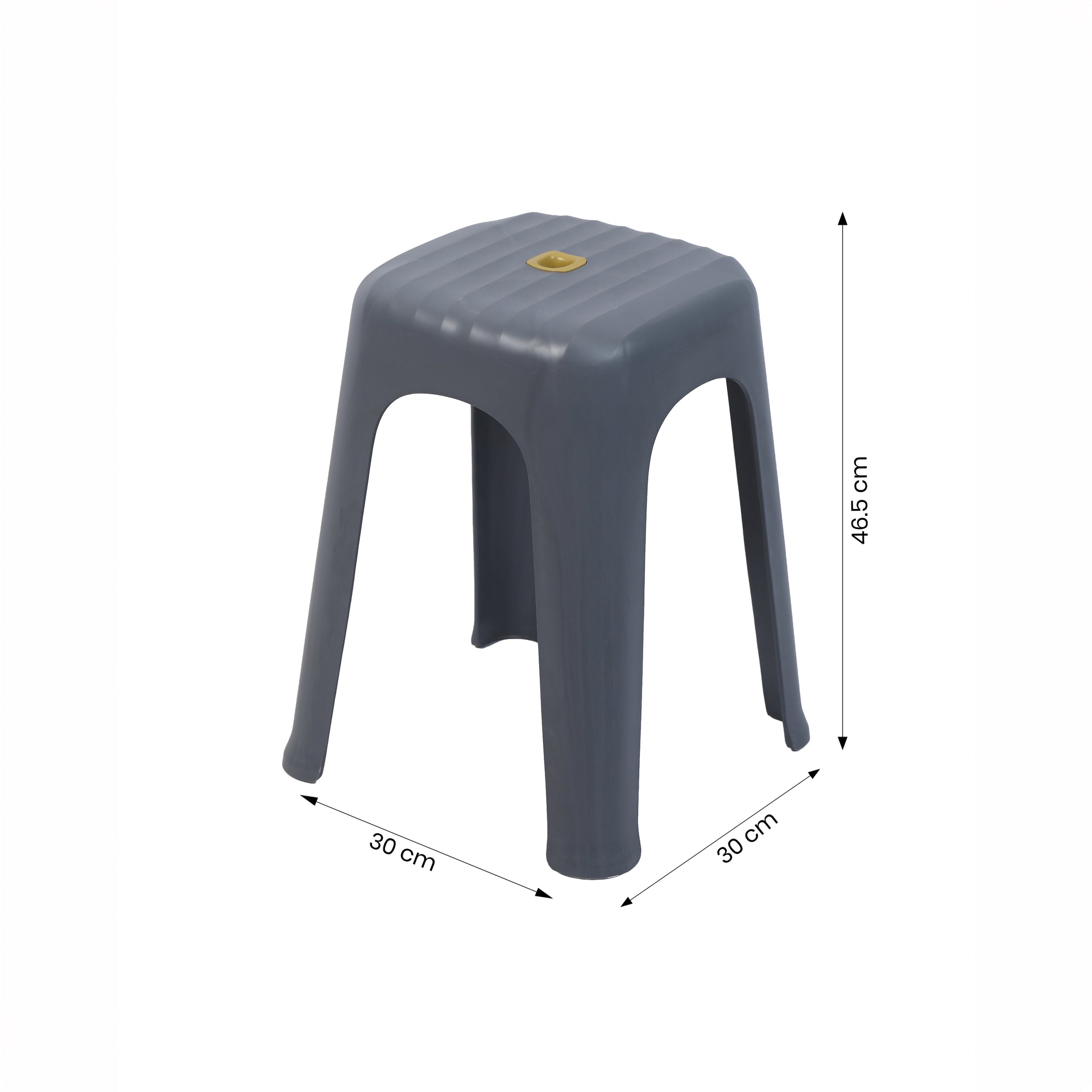 Dark Grey Plastic Stool by Zodiya