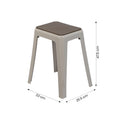 Grey Plastic Stool By Zodiya