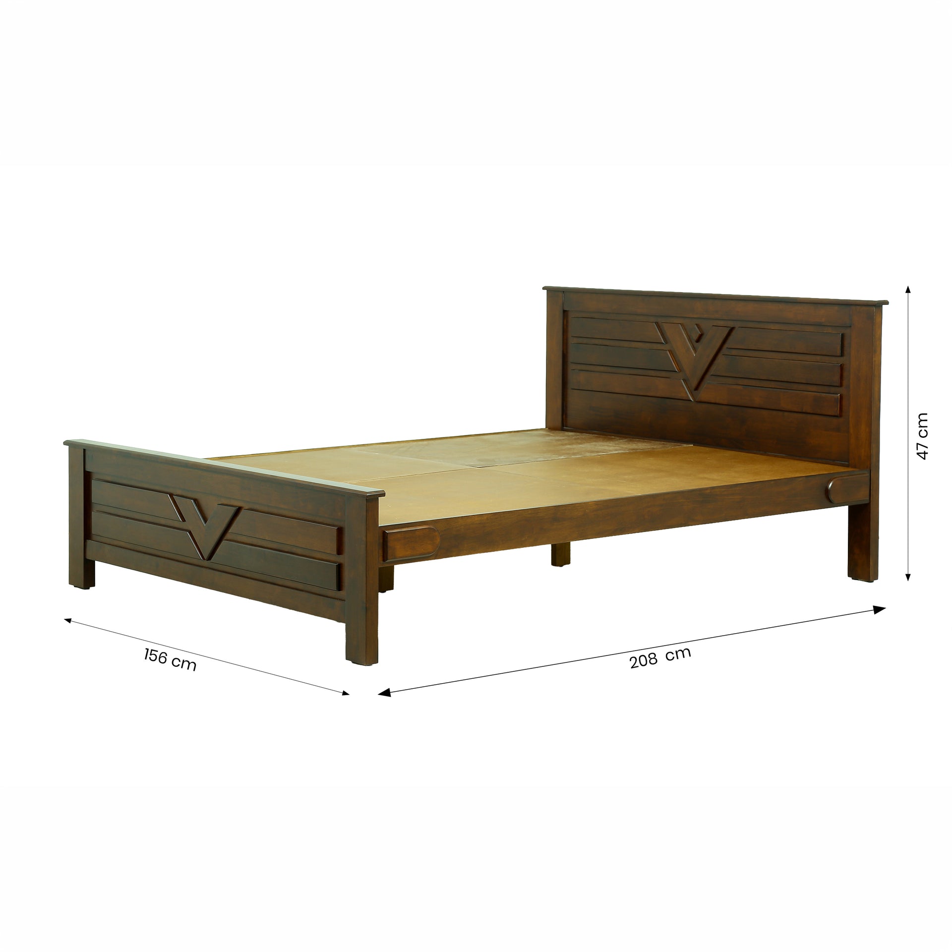 Wooden Queen Size Bed by Zodiya